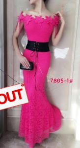 Longdress import 7805-1 pink