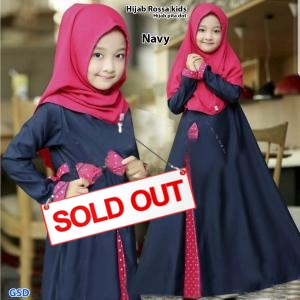 Hijab rossa kids navy-hijab pita dot