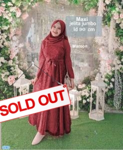 Maxi Jelita jumbo maroon