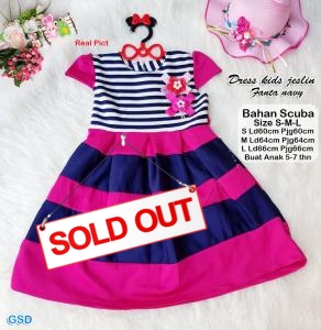 Dress kids jeslin fanta navy