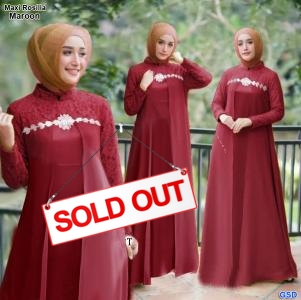 Maxi Rosilia maroon