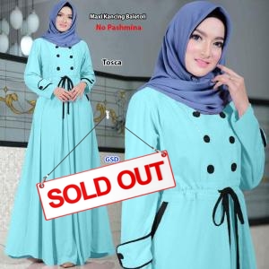 Maxi kancing baletoli tosca