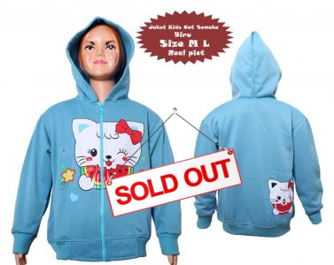 Jaket Cat Semangka biru