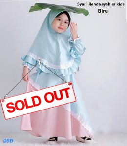 syari renda syahira kids biru