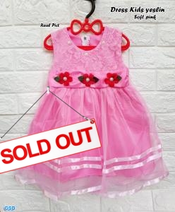 Dress kids yeslin soft pink