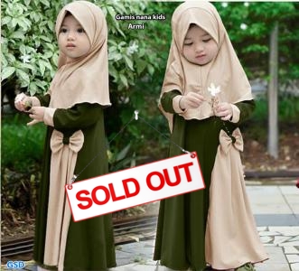 Gamis Nana kids armi