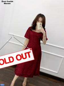 Dress Scarlet Maroon