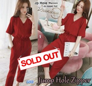 Jp hole maroon-jp zipper hol