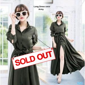 Long dress coco army