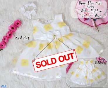 Dress flow kids kuning