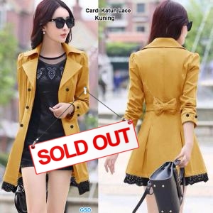 Cardi Katun Lace kuning