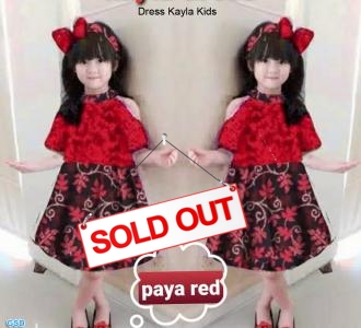 Dress Kayla kids red