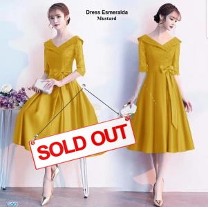 Dress esmeralda mustard