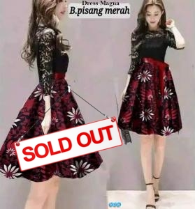 Magna dress B.pisang merah