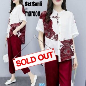 Set Sanli Maroon