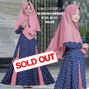 Syari Diana Polkadot pink