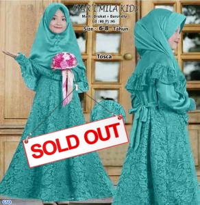 Syari mila brukat kids tosca