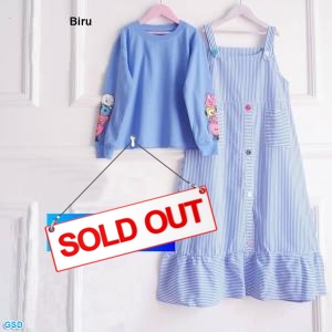 Set Alyla 2in1 Kids biru