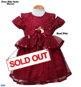 Dress Kids Sonia Maroon