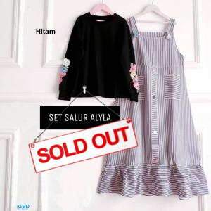 Set Alyla 2in1 Kids hitam