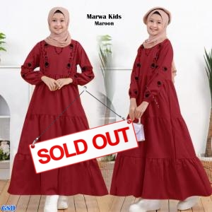 Marwa Kids maroon