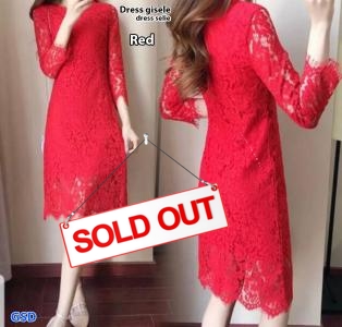 Dress gisele red-dress selie