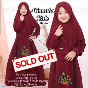 Syari Minnako kids maroon