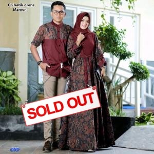 Cp batik oren maroon