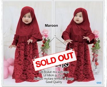 Kids Derena maroon