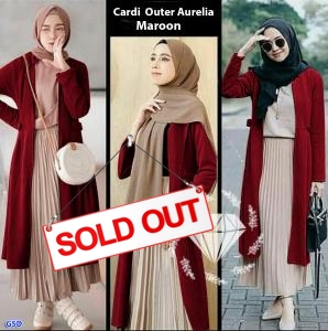 Cardi outer aurelia Maroon