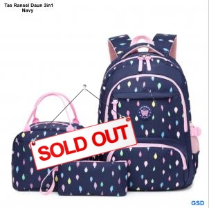 Tas Ransel Daun 3in1 navy