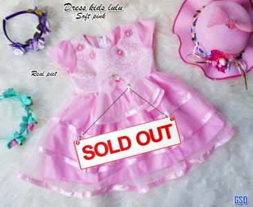 Dress kids lulu soft pink