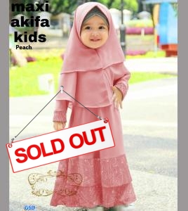 Maxi Akifa kids peach