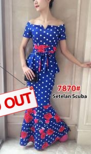 Setelan import 7870 blue