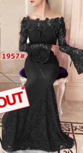 Dress import 1957 hitam