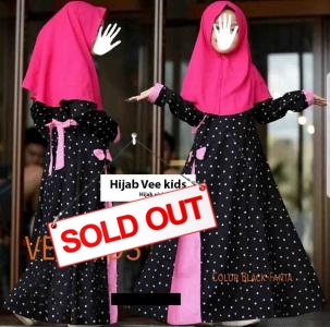 Hijab Vee kids black-hijab vivi dot kids