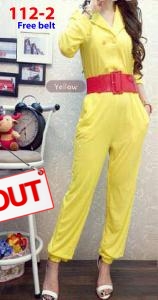 Jumpsuit import 112-2 kuning