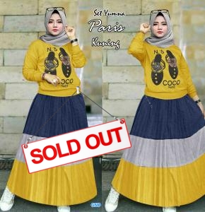 Set Yumna paris kuning