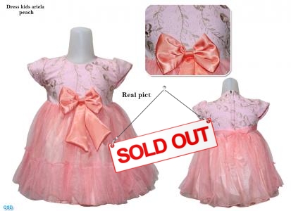 Dress kids ariela peach