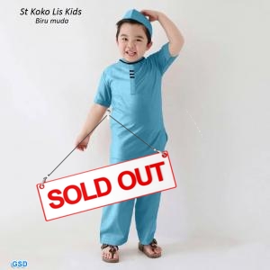 St Koko lis Kids biru muda