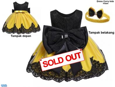 Dress Corry kids hitam