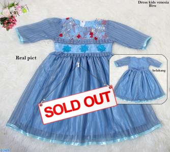 Dress kids venesia biru