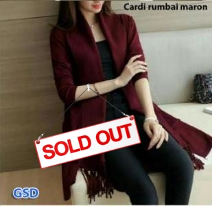 Cardi rumbai maroon