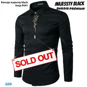 Kemeja majessty black-kmja P041