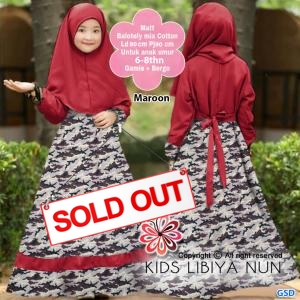 Maxi libiya kids maroon