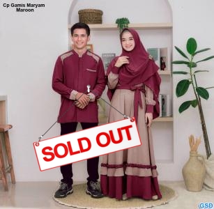 Cp Gamis Maryam Maroon