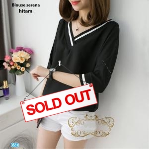 Blouse serena hitam