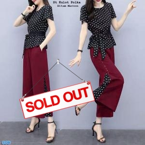 St kulot polka maroon