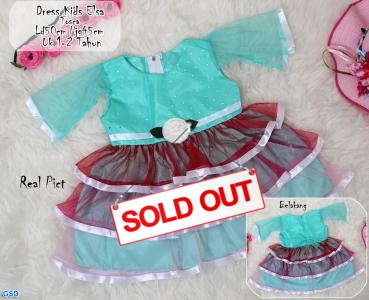 Dress Elsa kids tosca