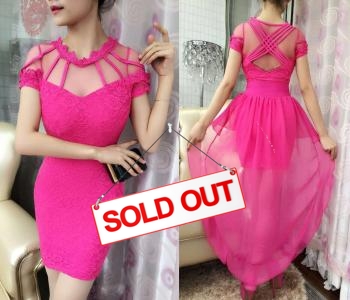 Mini dress import 88269 pink